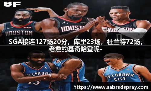 SGA接连127场20分，库里23场，杜兰特72场，老詹约基奇哈登呢-
